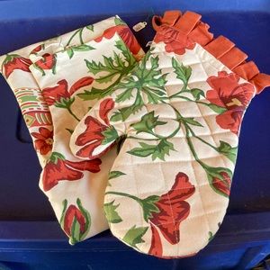 Poppy Apron and Oven Glove ( from a boutique)